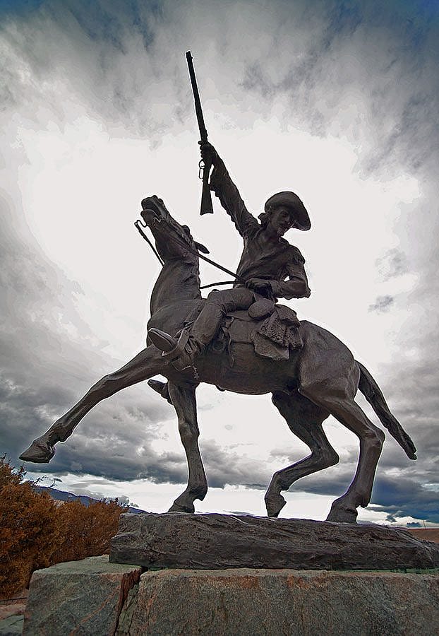 Gertrude Vanderbilt Whitney (1875-1942). Buffalo Bill-The Scout, 1924. Cast by Roman Bronze Works, New York. Bronze, H 149 x W 84 inches. Gift of the Artist. 3.58