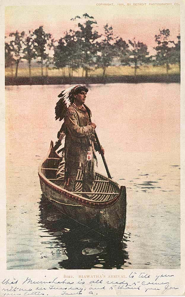 An illustration of Longfellow's "Hiawatha." New York Public Library Digital Collection. The Miriam and Ira D. Wallach Division of Art, Prints and Photographs: Photography Collection 67510