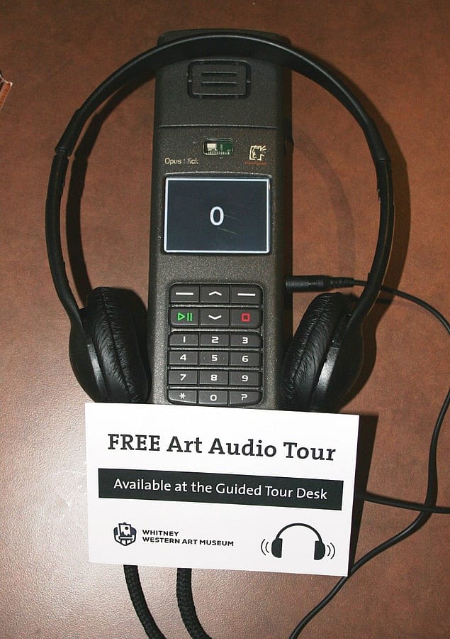 Audiotour art guide unit