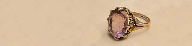 William F. Cody's amethyst ring. Gift of and in memory of Albert Willoughby Kleinschmidt, PhD. 1.69.6128