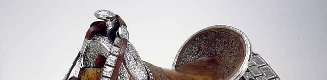 Mission saddle by Edward H. Bohlin. 1.69.376A (detail)