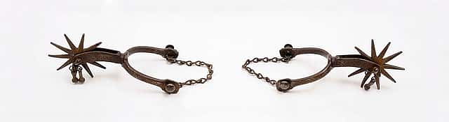 Pair of spurs, ca. 1880. 1.69.5
