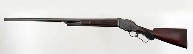 Winchester Model 1887 lever-action shotgun, serial number 1, ca. 1887. Museum Purchase. 1984.2.1