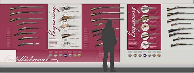 CFM design drawing, embellished arms room