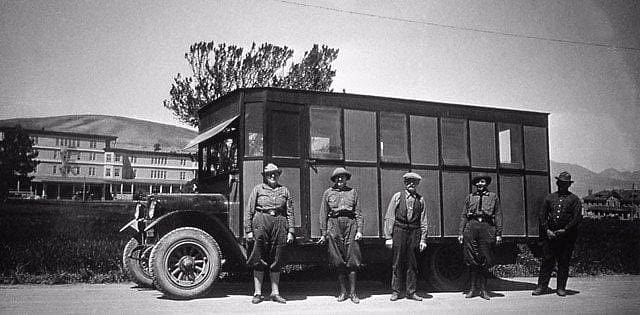 1924 Motorhome in Yellowstone National Park