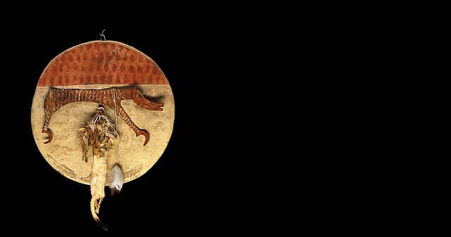 Shield, ca. 1870. Crow / Northern Plains. Adolf Spohr Collection, Gift of Larry Sheerin. NA.108.16