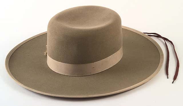 A Treasure from Our West: Orilla Hollister's Stetson hat. 1.69.648 (back)