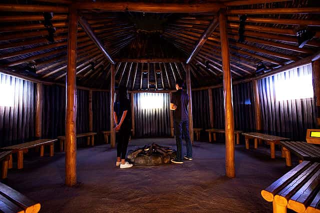 Plains Indian Museum earth lodge