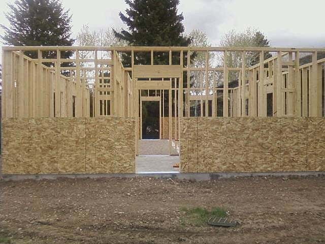 Mews construction continues: the walls of the mews for the Draper Museum Raptor Experience are going up!