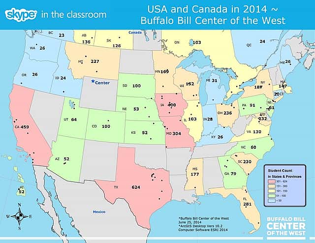 USA-Canada Skype 2014; Skype in the classroom Lessons