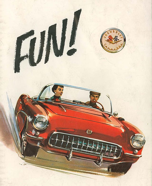1957 Corvette brochure (detail)