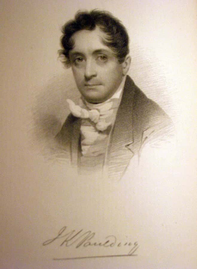 James K. Paulding, steel engraving from "Bryant and His Friends: Some Reminiscences of the Knickerbocker Writers" by James Grant Wilson, 1886. Flickr Commons.