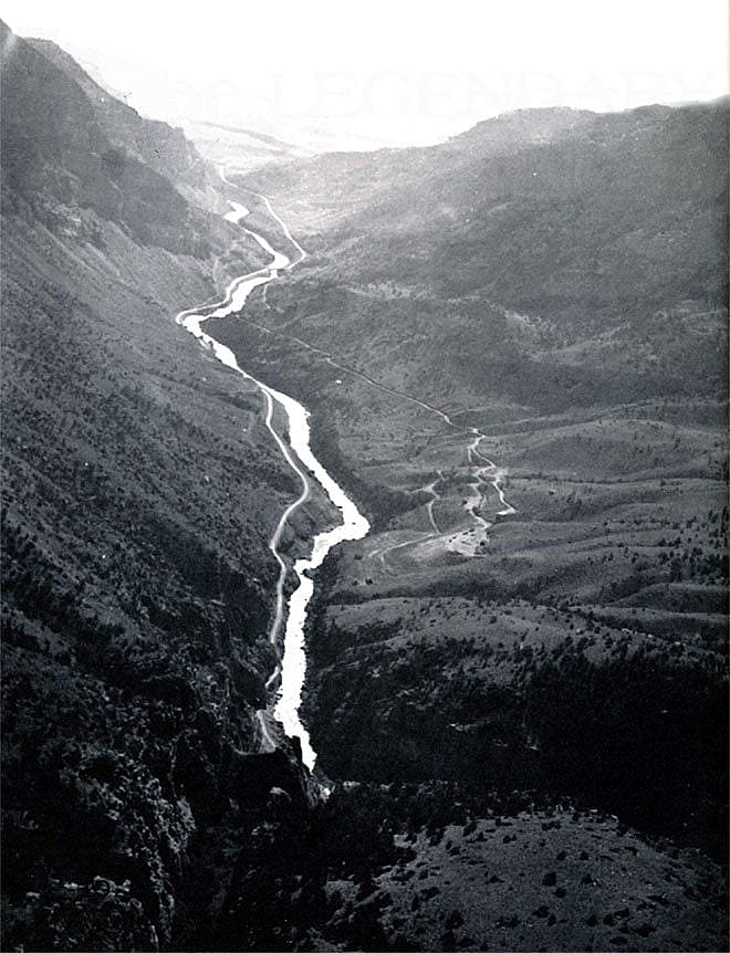 View of the north fork of the Shoshone River, west of Cody. Kershaw photo.
