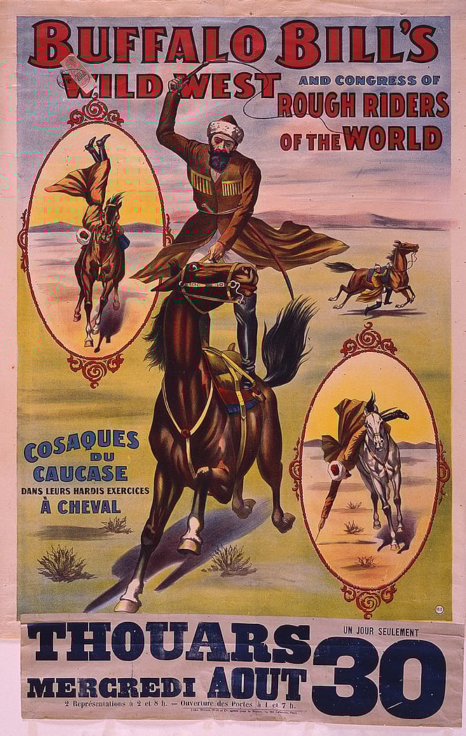 Cossacks on Horseback Wild West poster, France, 1905. 1.69.2175