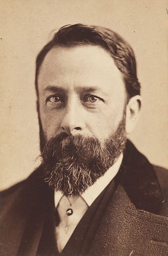 Napoleon Sarony, Portrait of Albert Bierstadt, ca. 1870. Albumen silver print. National Portrait Gallery, Smithsonian Institution, Washington, DC. Gift of Larry J. West.