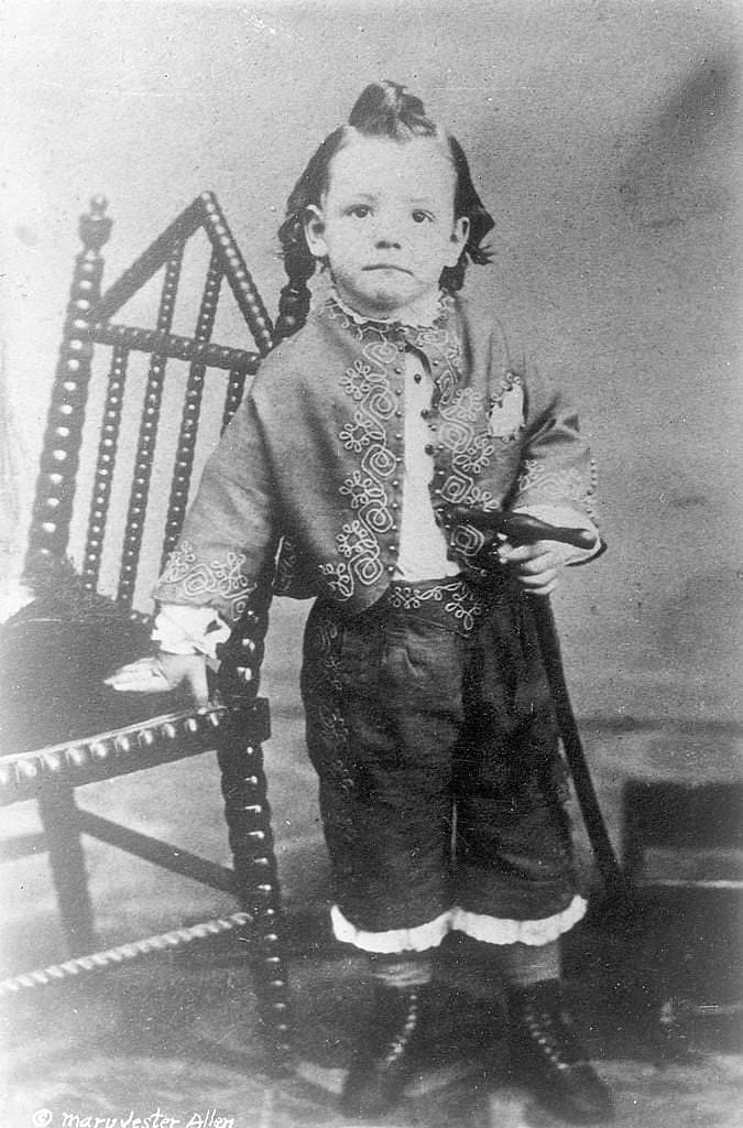William F. Cody, age 4. MS 6 William F. Cody Collection, McCracken Research Library. P.6.672