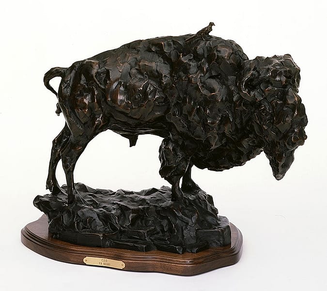 T.D. Kelsey (b. 1946). "C.E.O.," 1998. Cast 1/5. Bronze, 16 x 22 x 10.5 inches. Sidni A. Kelsey Collection donated by her loving husband. 13.06.52