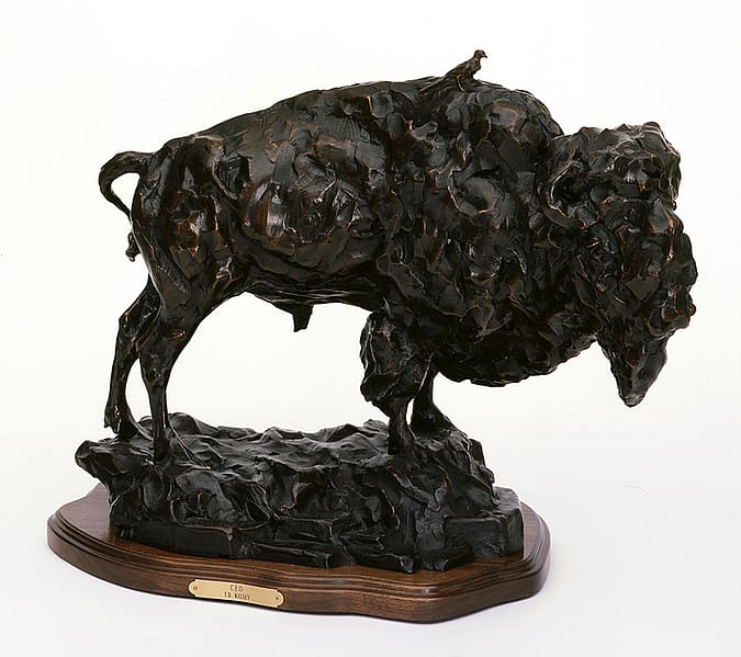 T.D. Kelsey (b. 1946). "C.E.O.," 1998. Cast 1/5. Bronze, 16 x 22 x 10.5 inches. Sidni A. Kelsey Collection donated by her loving husband. 13.06.52