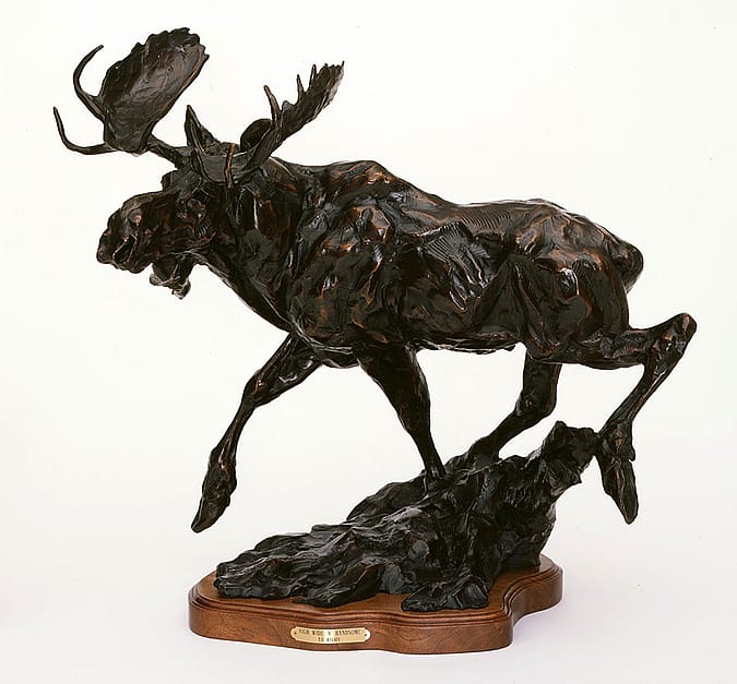 T.D. Kelsey (b. 1946). "High, Wide and Handsome," 1998. Cast 1/5. Bronze, 22.75 x 28 x 13 inches. Sidni A. Kelsey Collection donated by her loving husband. 14.12.69