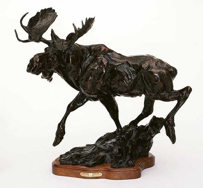 T.D. Kelsey (b. 1946). "High, Wide and Handsome," 1998. Cast 1/5. Bronze, 22.75 x 28 x 13 inches. Sidni A. Kelsey Collection donated by her loving husband. 14.12.69