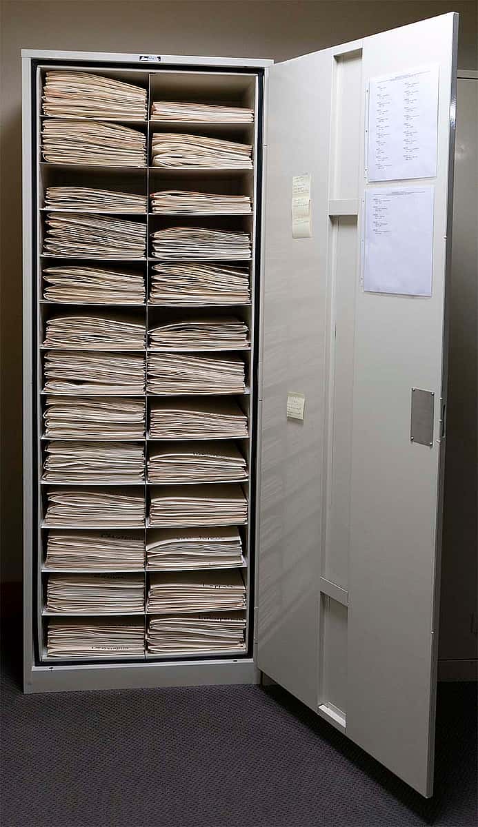 Herbarium cabinet, Draper Natural History Museum vault
