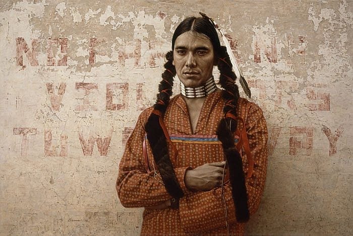 "A Contemporary Sioux Indian" by James Bama, 1978. 19.78