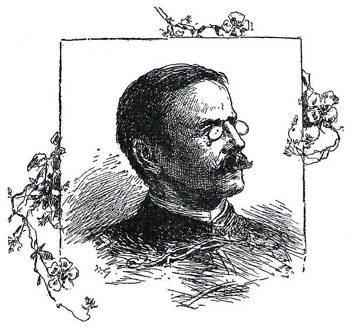 "Captain Charles King" from frontispiece to "Sunset Pass," 1890.