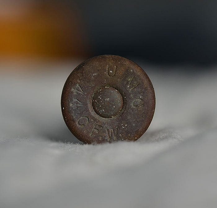 The cartridge found in the stock of the Great Basin's "Forgotten Winchester."