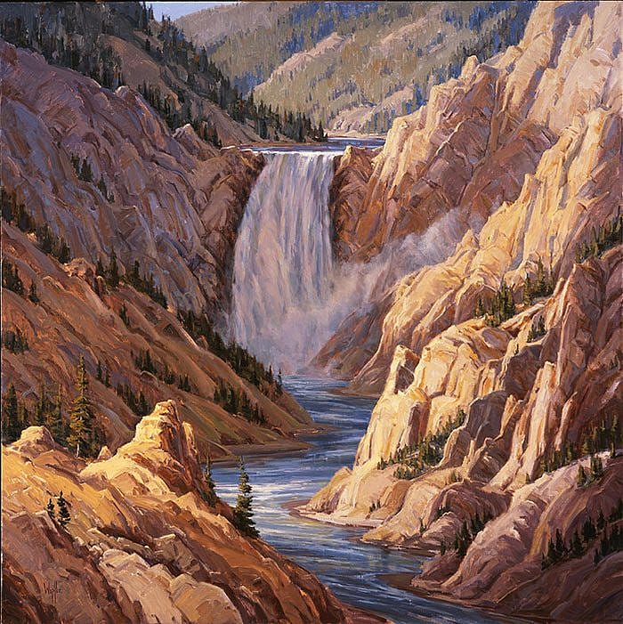 Kathy Wipfler's "Lower Falls of the Yellowstone." 10.07