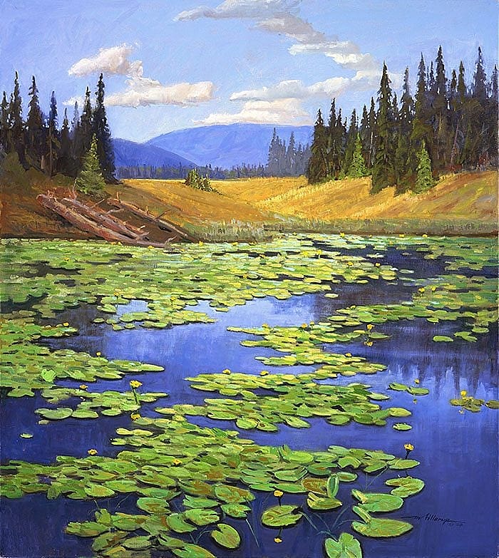 Mel Fillerup. Yellowstone Lilies, 2004. On view as part of the Center's celebration of the National Park Service centennial. Oil on canvas. William E. Weiss Purchase Award, 2005 Buffalo Bill Art Show. 6.05
