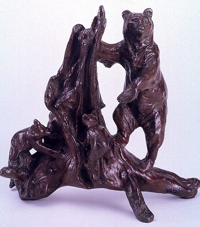 Charles M. Russell (1864-1926). "Lunch Hour." Bronze, 7.283 in. Gift of William E. Weiss. 44.59
