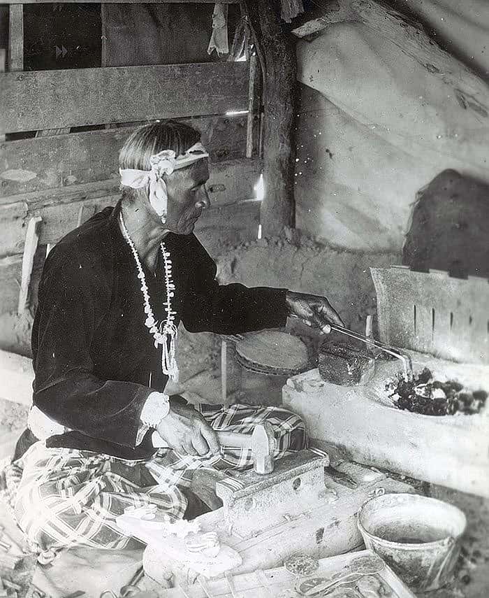 A Treasure from Our West: Photograph, Navajo silversmith. P.71.1894