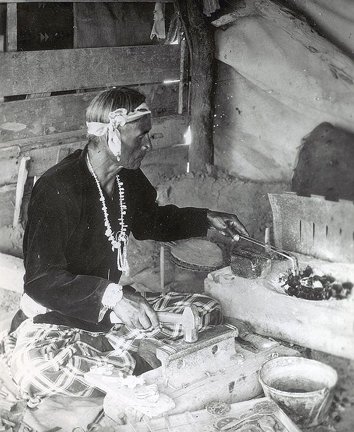 A Treasure from Our West: Photograph, Navajo silversmith. P.71.1894