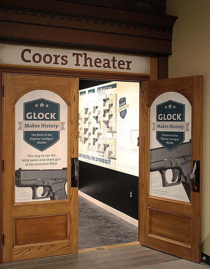 "GLOCK Makes History" exhibit in the Coors Theater