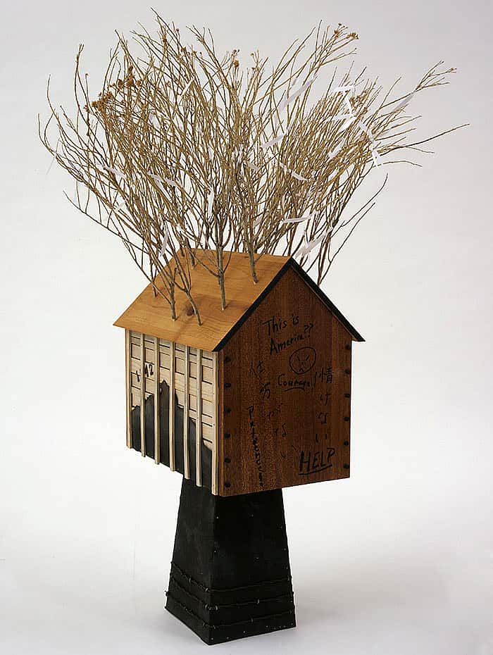 Peter Jacobs (b. 1939) in collaboration with William Hosokawa. "Spirit House–Heart Mountain 1942," 2006. Gift of the Artist. 6.06