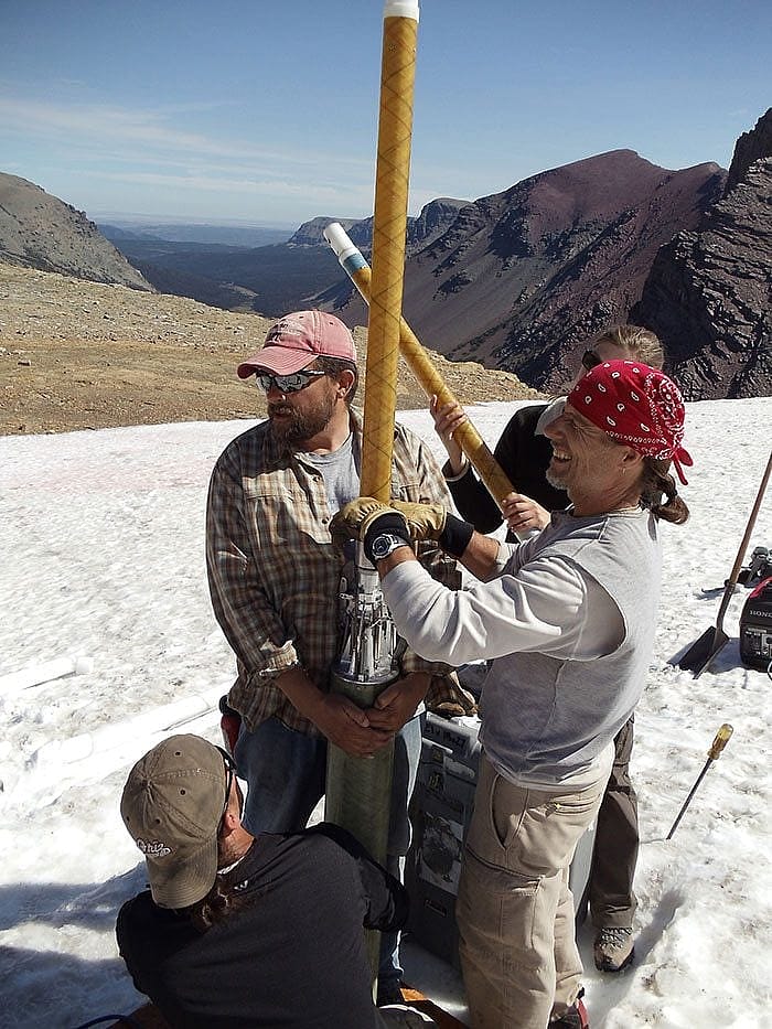 Taking core samples from frozen ground. Photo courtesy Dr. Craig Lee, one of this year's Camp Monaco Prize-winners.
