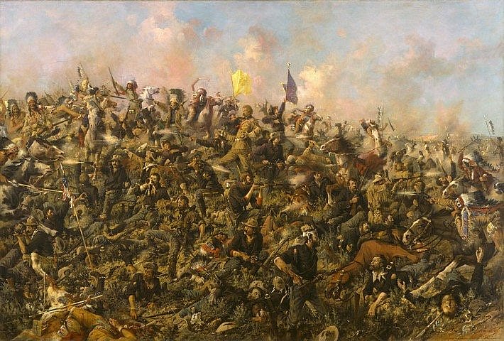 Custer wasn't alone (for all the good it did him!). Edgar S. Paxson's "Custer's Last Stand," 1899. 19.69