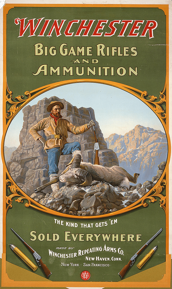 Poster, 1904. Gift of Olin Corporation, Winchester Arms Collection.