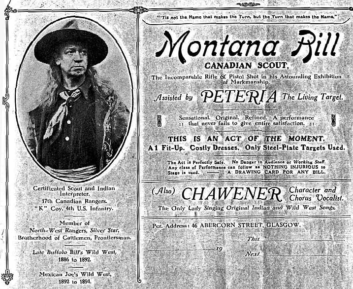 Montana Bill's letterhead had several other claims to fame and added the quip "A DRAWING CARD FOR ANY BILL"