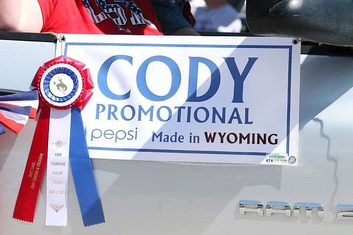 The Cody Promotional Banner and our Ribbon