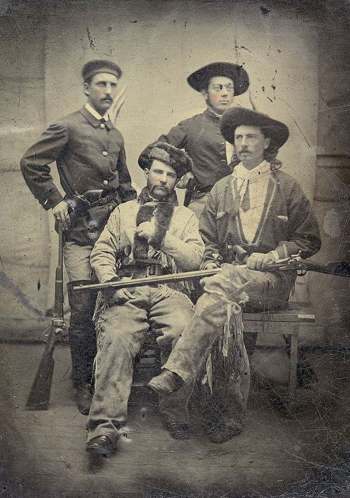 Buffalo Bill with his rifle, Lucretia