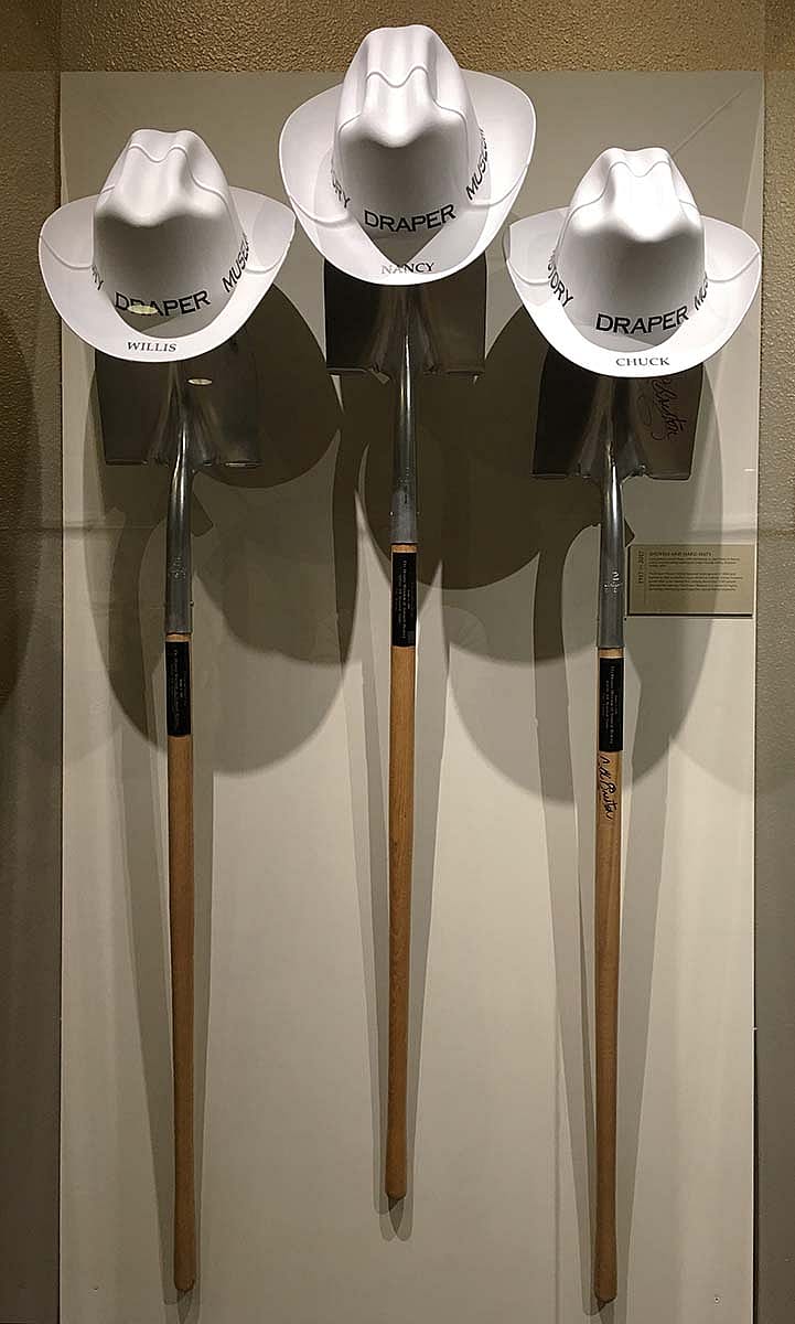 Draper Natural History Museum groundbreaking shovels