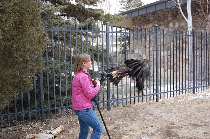 Melissa holding Kateri as she begins to bate.