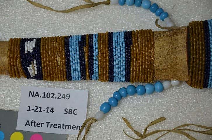 Knife sheath after treatment.