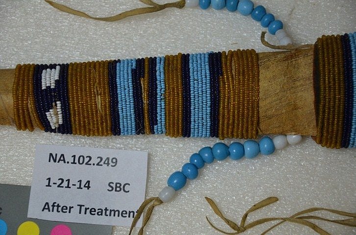 Knife sheath after treatment.