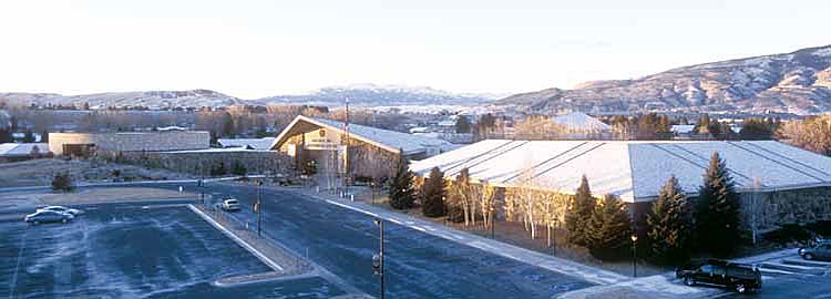 Taken from the roof of neighboring West Park Hospital, this image makes evident the various additions to the Center.