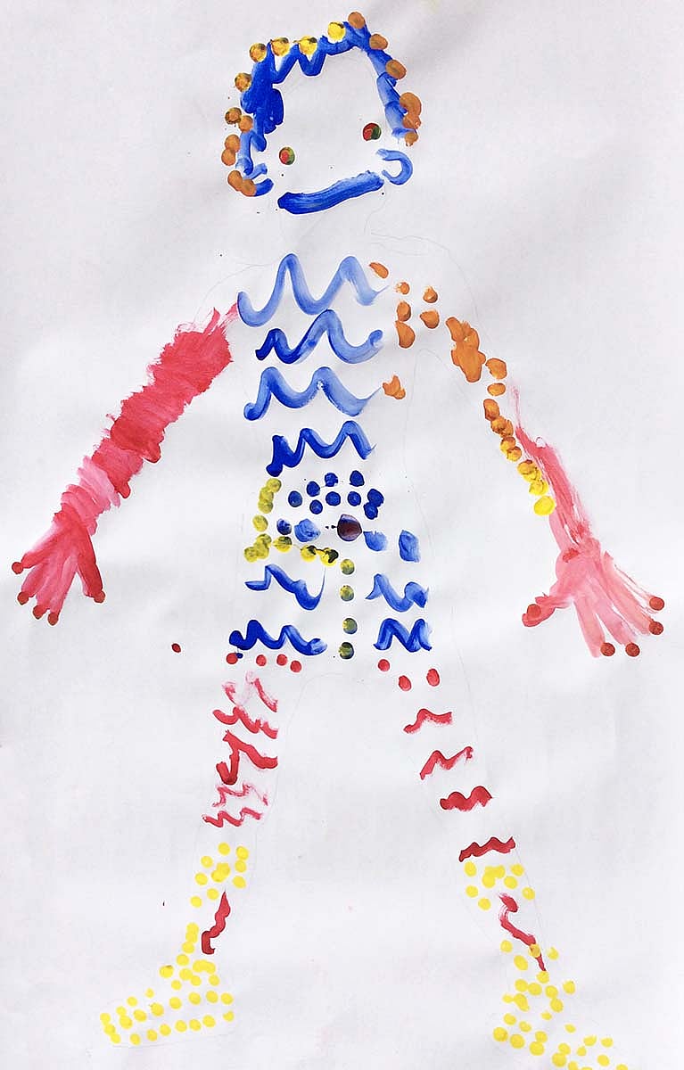 A portrait by a "Little Aspiring Artist"