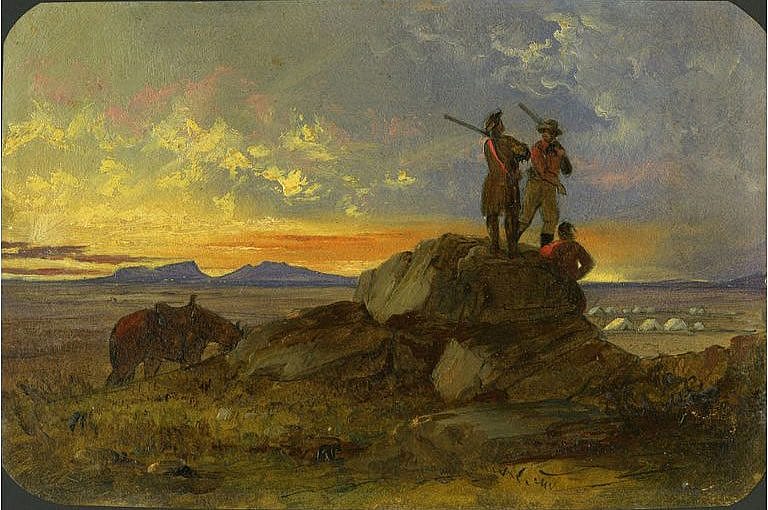 John Mix Stanley (1814-1872). "Untitled, Teton Valley Scene," 1855. 1.14