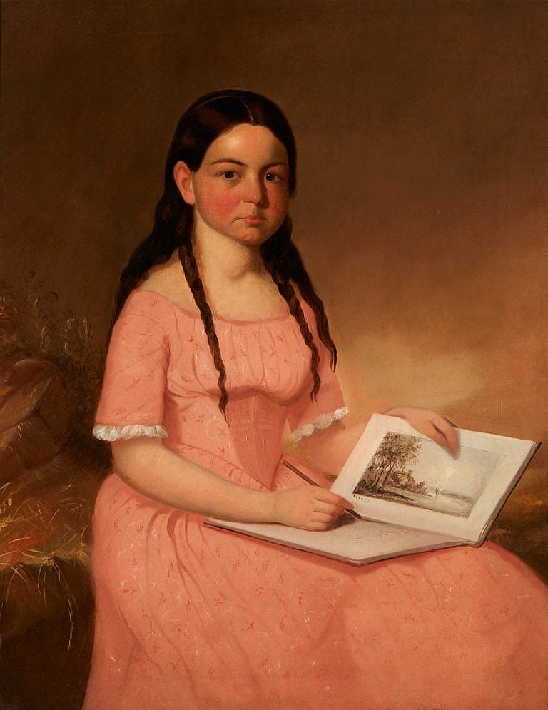 Figure 3. John Mix Stanley. Eleanora C. Ross,  1844. Oil on canvas. Gilcrease Museum, Tulsa, Oklahoma.
