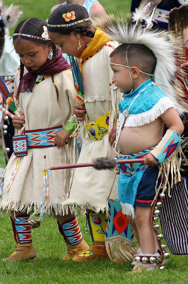 Tiny tots at the 2010 Plains Indian Museum Powwow. Photo by Nancy McClure.